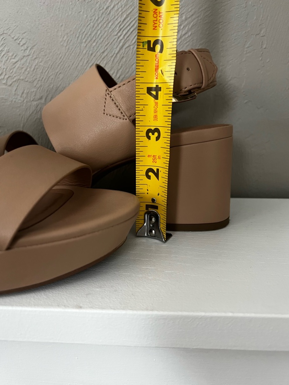 AEROSOLES Nude  Camilla Wide-Strap Block Heel Sandals - Picture 5 of 5